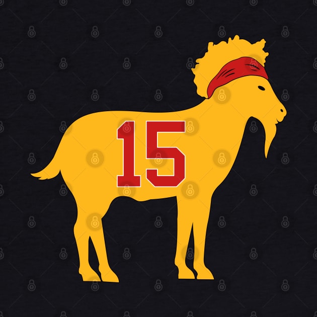 Kansas City Chiefs - Patrick Mahomes GOAT 15 by TextTees